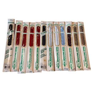 12 Vintage Zipper Lot Metal Separating Zippers J&P Coats 12", 14" & 18"